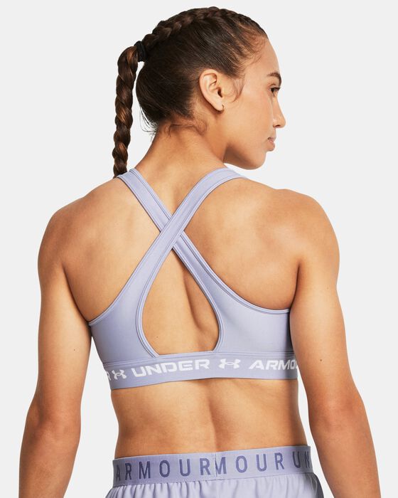 Women's Armour® Mid Crossback Sports Bra image number 1