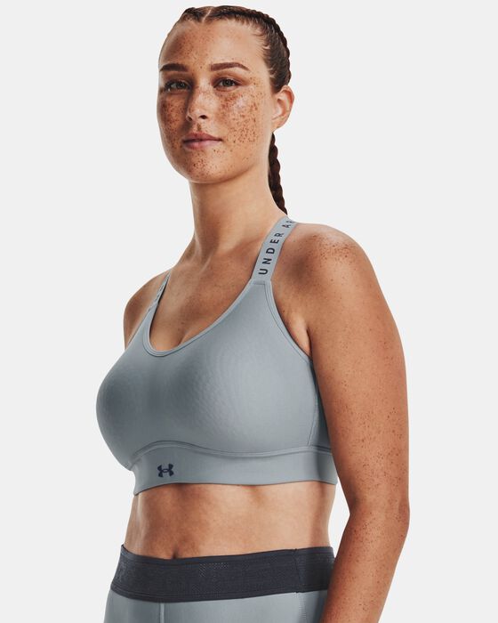 Women's UA Infinity Mid Covered Sports Bra image number 3