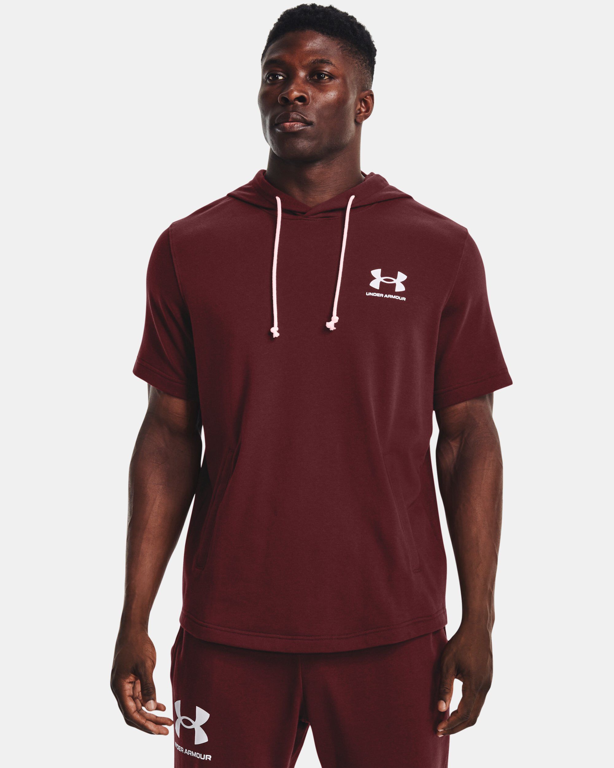 Under armour men's sportstyle terry short sleeve hoodie sales