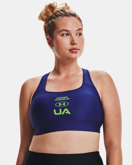 Women's Armour® Mid Crossback Graphic Sports Bra image number 4