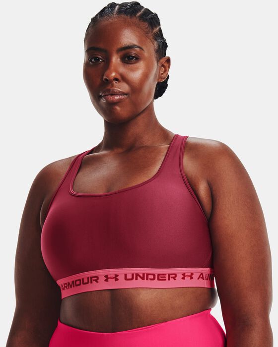 Women's Armour® Mid Crossback Sports Bra image number 3