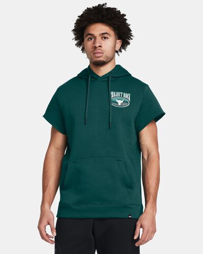 Men's Project Rock Essential Fleece Short Sleeve Hoodie