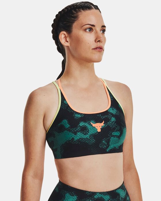 Women's Project Rock Crossback Family Printed Sports Bra image number 0