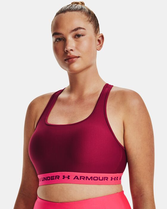 Women's Armour® Mid Crossback Sports Bra image number 4