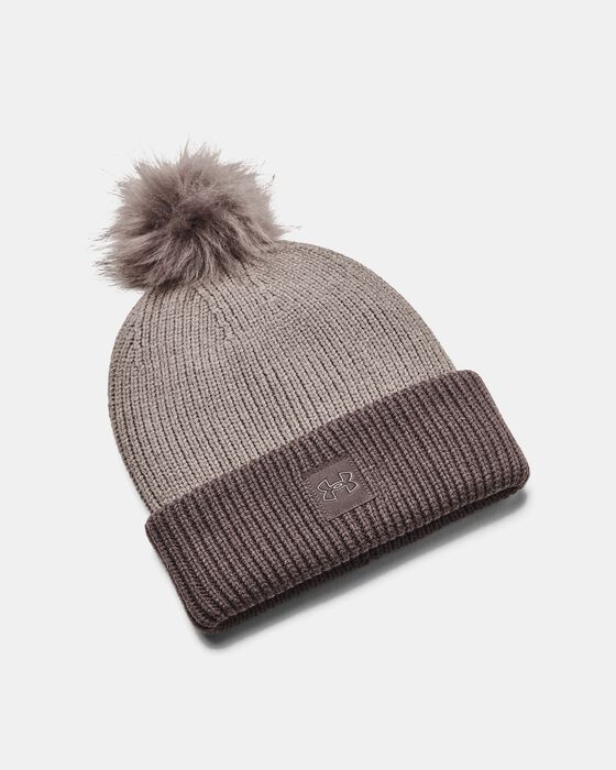 Women's ColdGear® Infrared Halftime Ribbed Pom Beanie image number 0