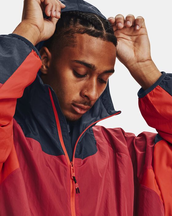 Men's UA RUSH™ Woven ½ Zip Anorak Jacket image number 6