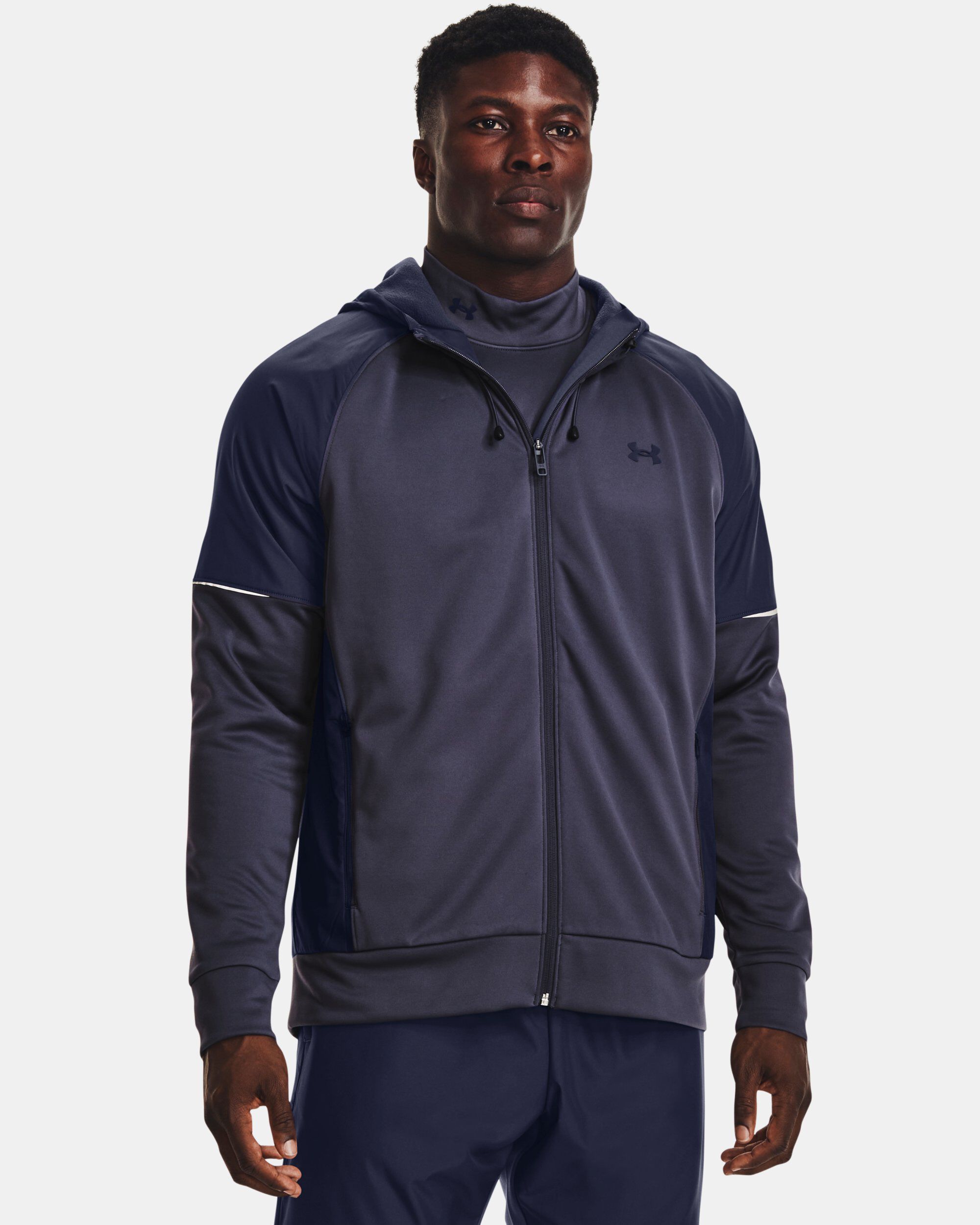 Under armour top mens purple hoodie