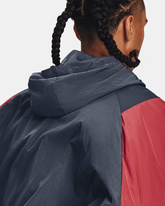 Men's UA RUSH™ Woven ½ Zip Anorak Jacket image number 3