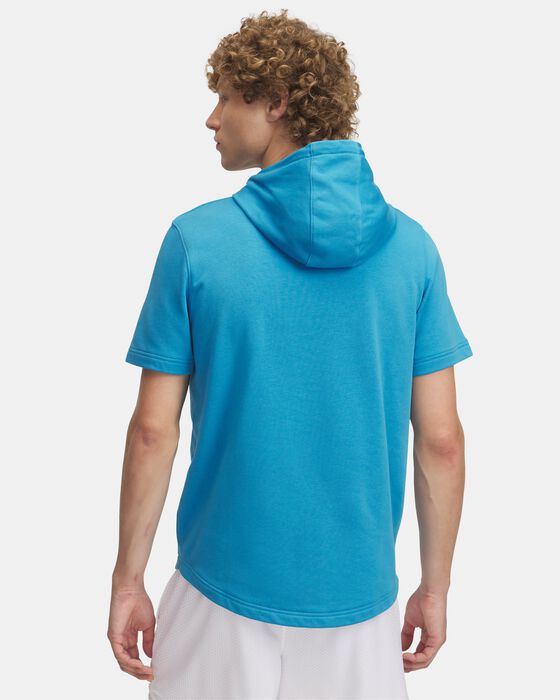 Men's UA Rival Terry Short Sleeve Hoodie image number 1