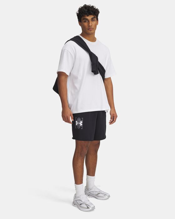 Men's UA Rival Terry Logo 8" Shorts image number 2