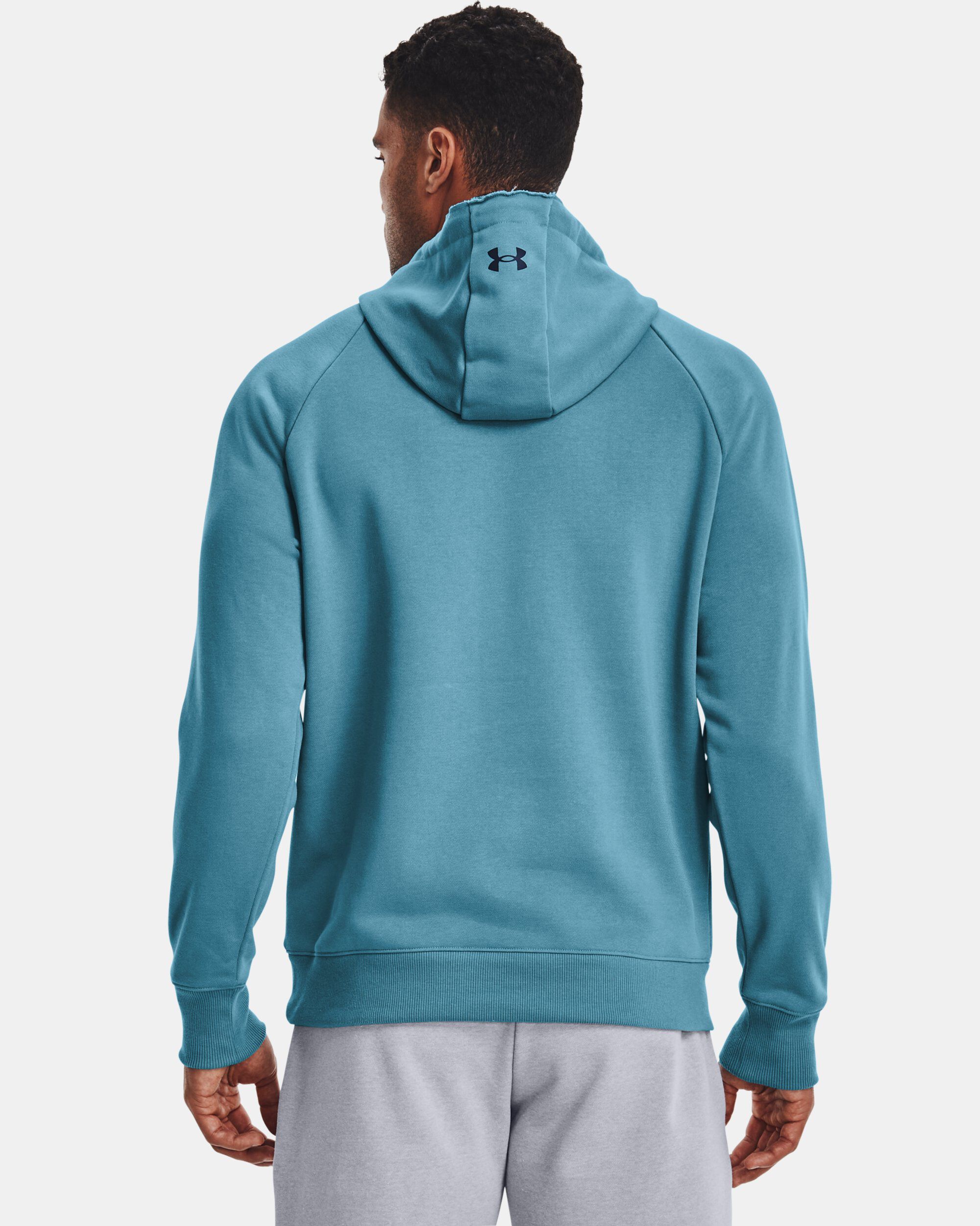 Buy Men s Project Rock Heavyweight Terry Hoodie Blue in KSA Under Armour