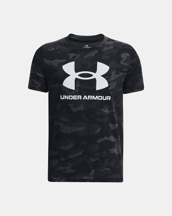 Boys' UA Sportstyle Logo Printed Short Sleeve image number 0