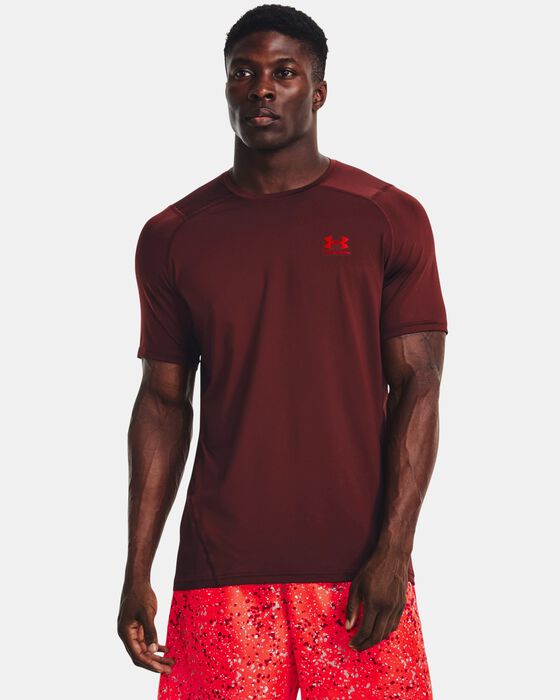 Men's HeatGear® Armour Fitted Short Sleeve image number 0