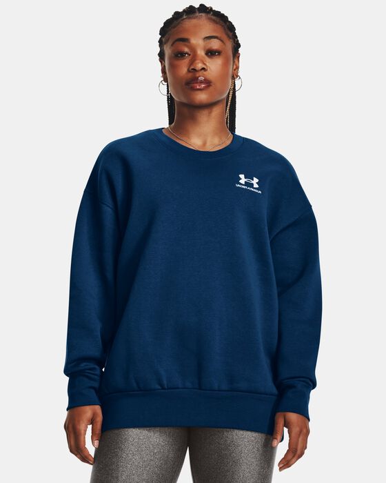 Women's UA Essential Fleece Oversized Crew image number 0