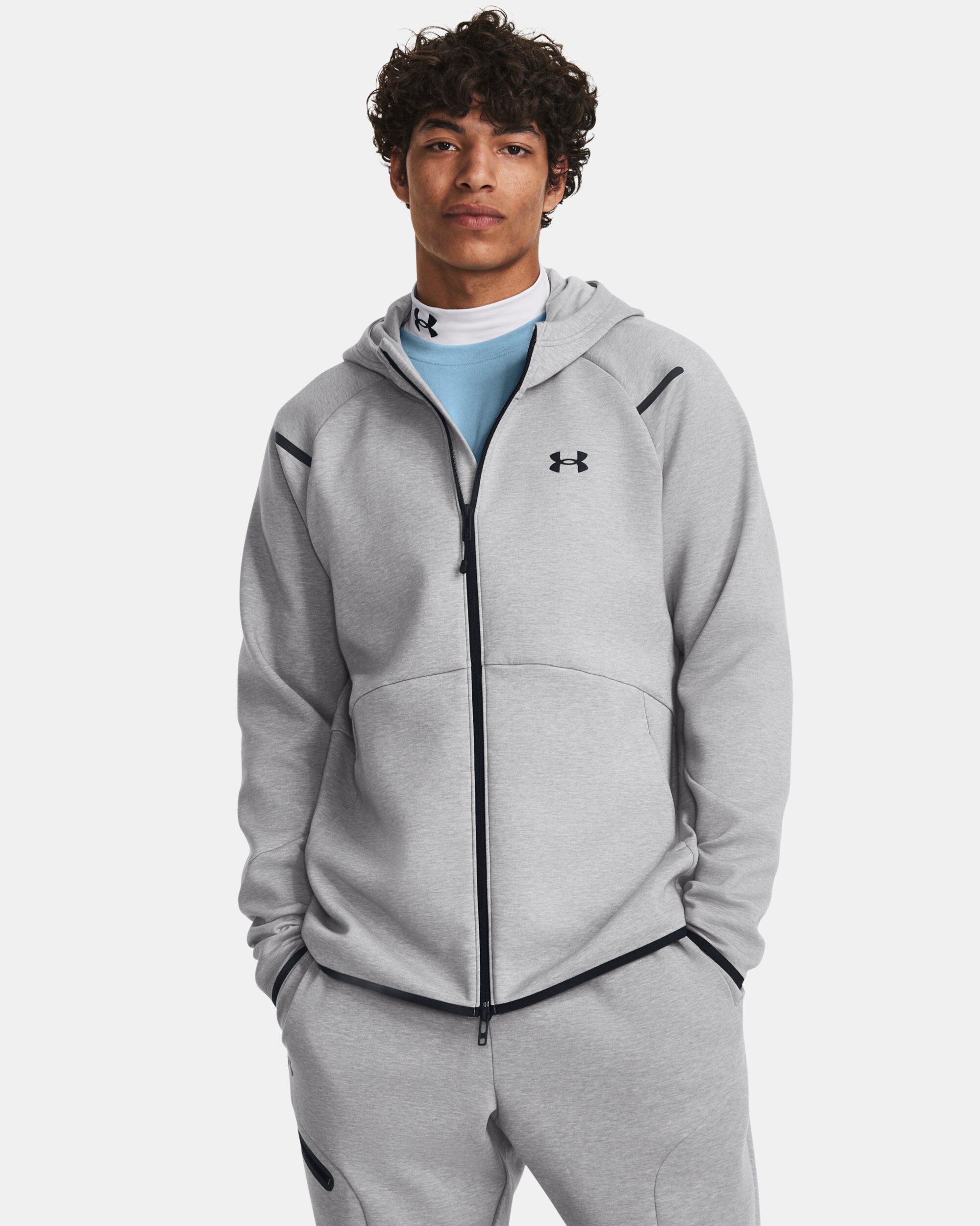 Under Armour Men s UA Unstoppable Fleece Full Zip Grey in KSA