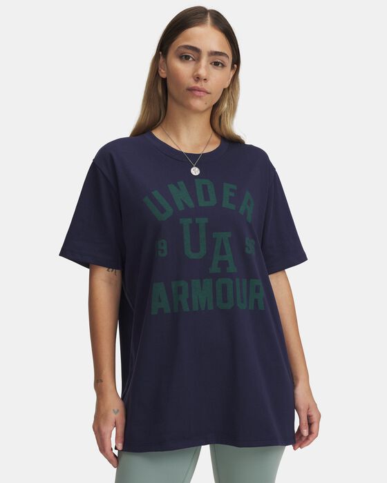 Women's UA Heavyweight Oversized Collegiate Short Sleeve image number 0