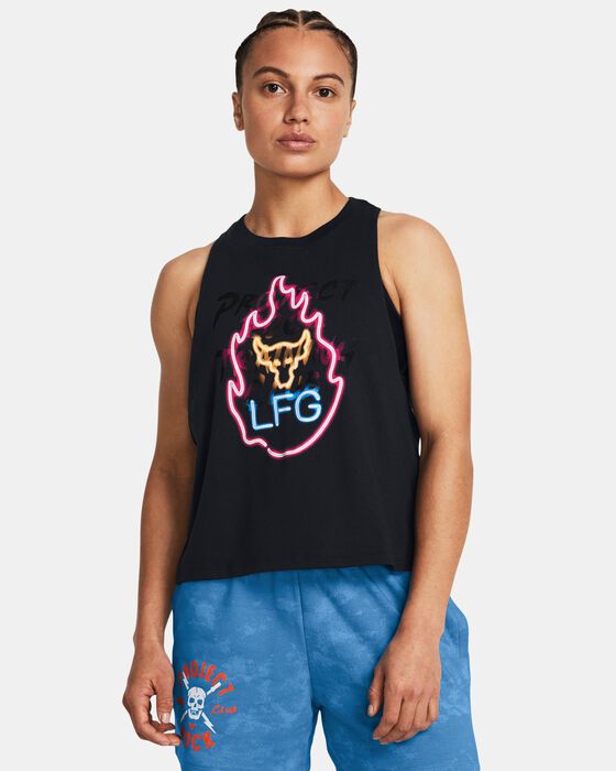 Women's Project Rock Neon Flame Tank image number 0