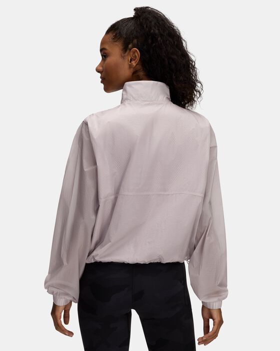 جاكيت UA ريفال ووفن بسحاب نصفي للنساء جاكيت UA ريفال ووفن بسحاب نصفي للنساء image number 1