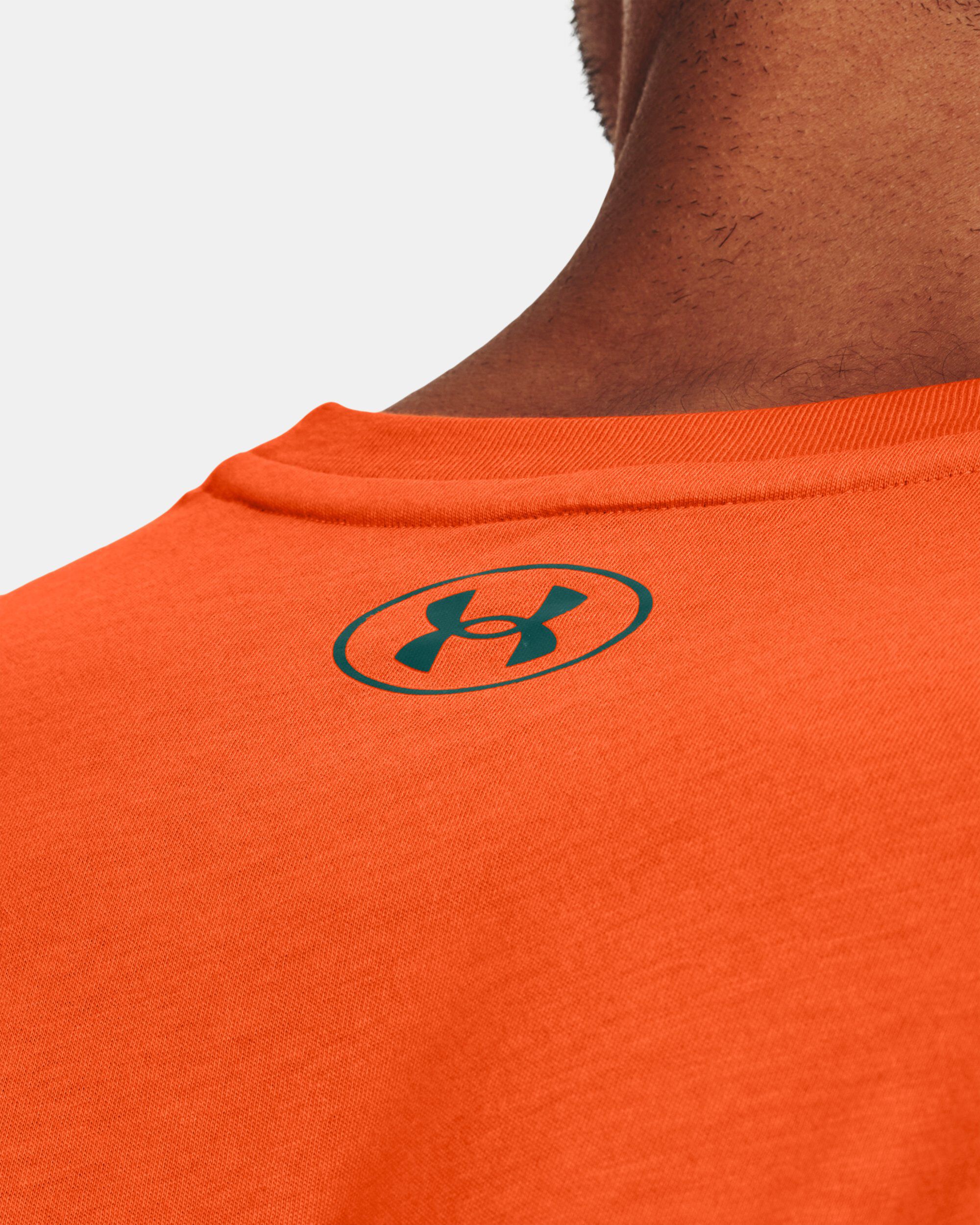 Under Armour Men s Project Rock Training Short Sleeve Orange in KSA