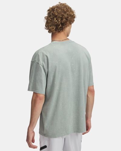 Men's UA Heavyweight Oversized Logo Wash Short Sleeve