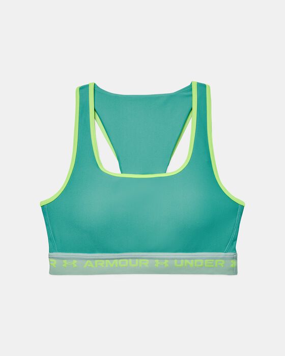 Women's Armour® Mid Crossback Pocket Sports Bra image number 11
