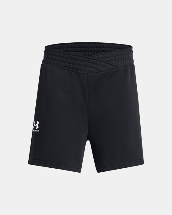 Girls' UA Rival Terry Crossover Shorts image number 0