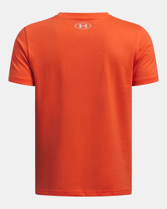 Boys' UA Split Big Logo Short Sleeve Boys' UA Split Big Logo Short Sleeve image number 1