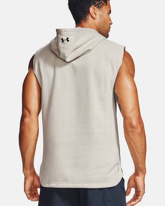 Men's Project Rock Charged Cotton® Sleeveless Hoodie image number 2