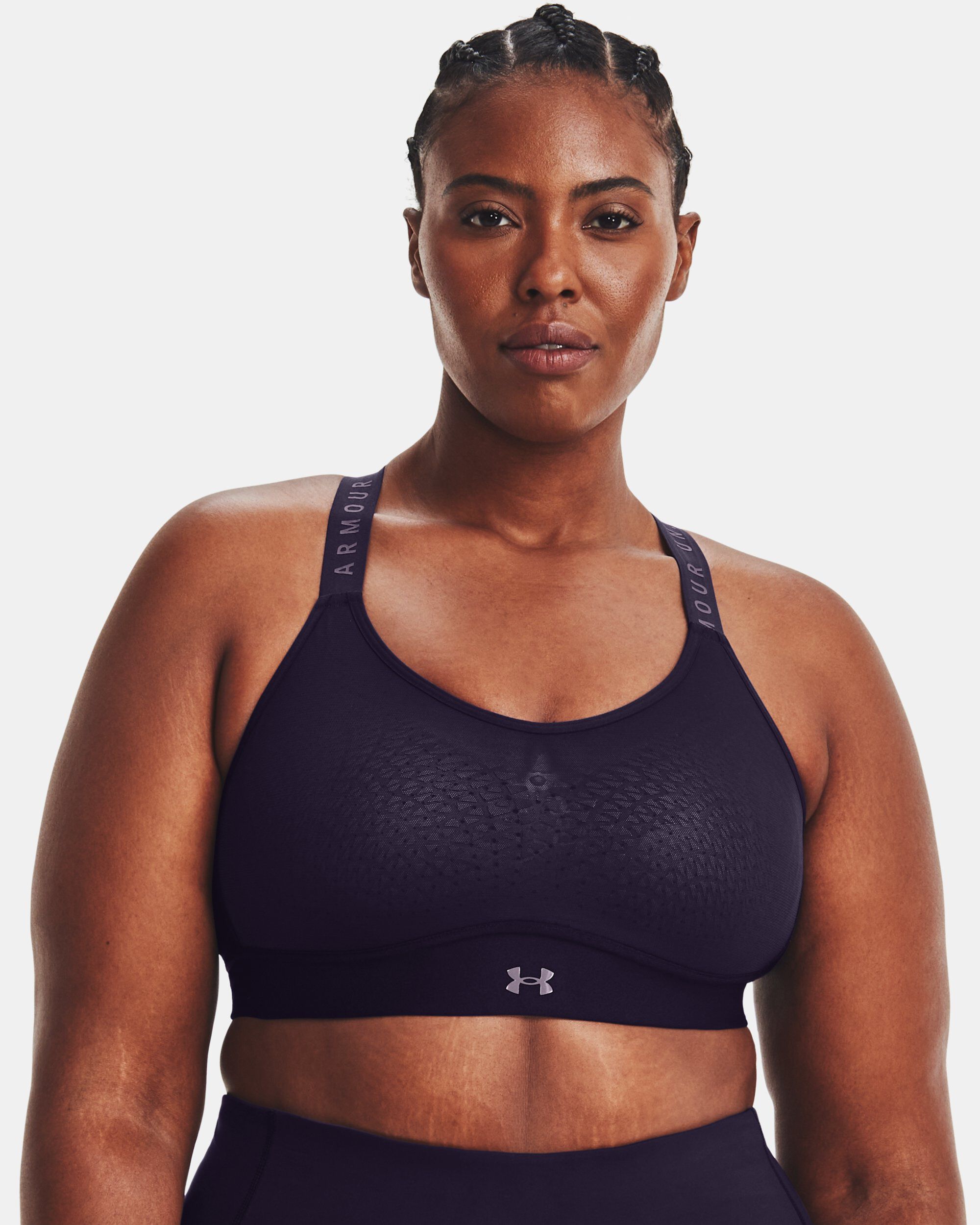 Under Armour Women s UA Infinity Mid Sports Bra Purple in KSA