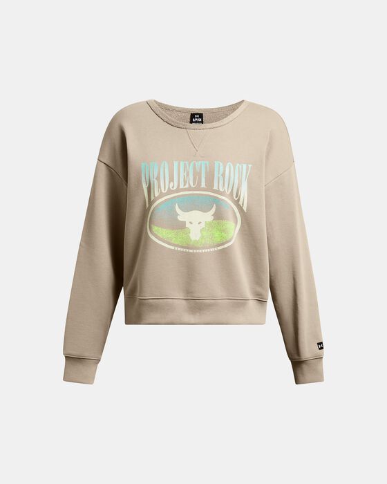 Women's Project Rock Heavyweight Terry Long Sleeve image number 0