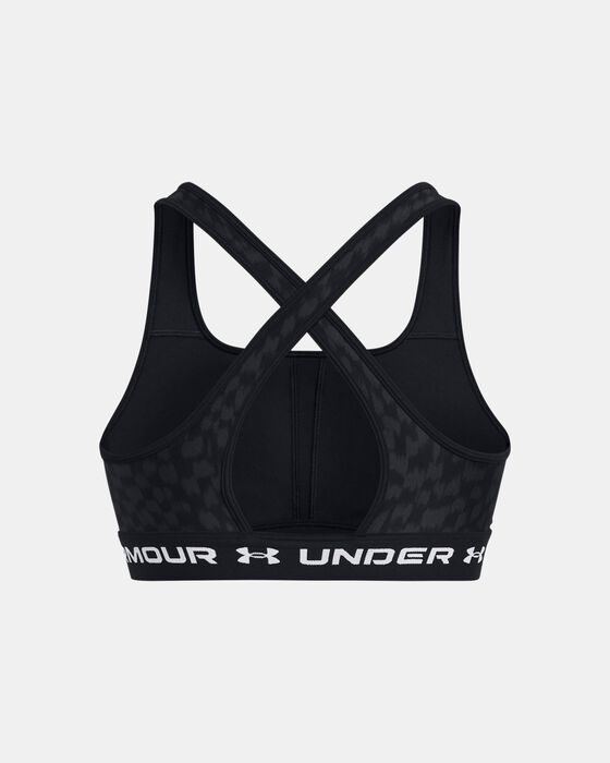 Women's Armour® Mid Crossback Printed Sports Bra image number 8