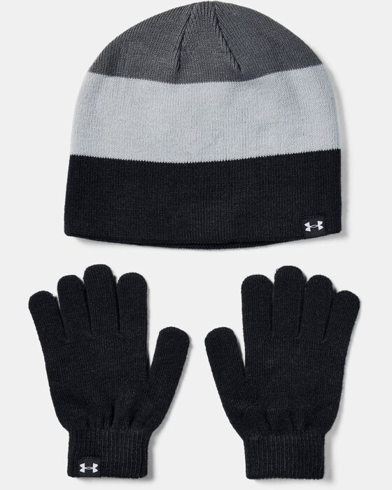 Boys' UA Beanie Glove Combo image number 0