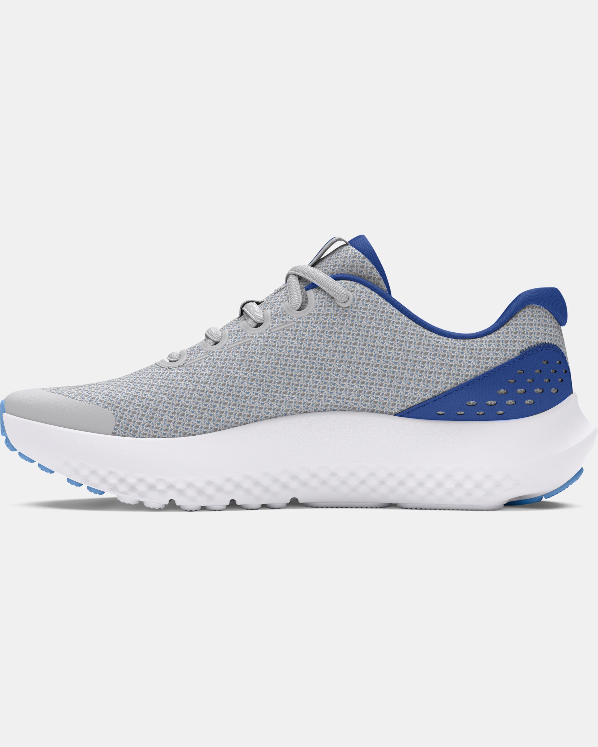 Buy Boys Grade School UA Surge 4 Running Shoes Grey in KSA Under Armour