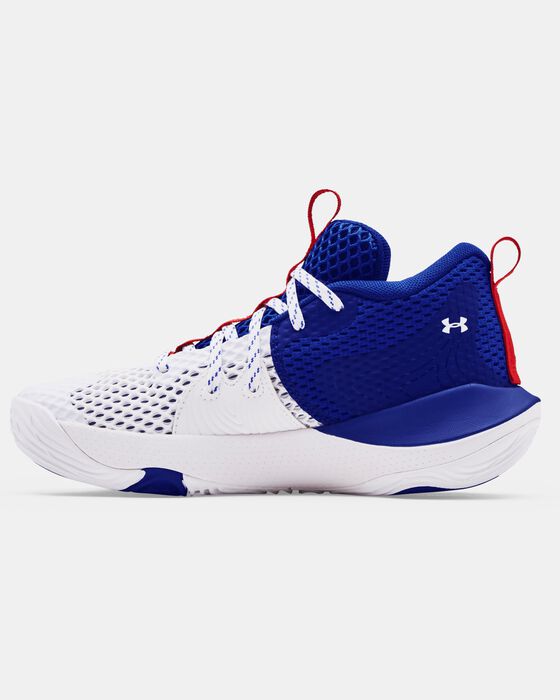 Grade School UA Embiid One Basketball Shoes image number 1
