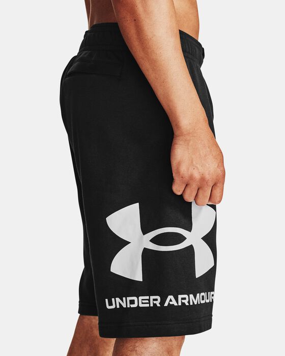 Men's UA Rival Fleece Big Logo Shorts image number 2