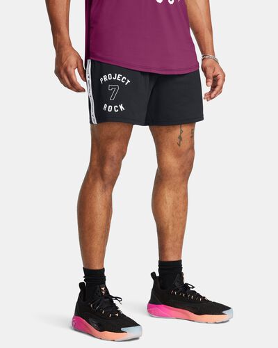 Men's Project Rock Mesh Badge Of Honor Shorts