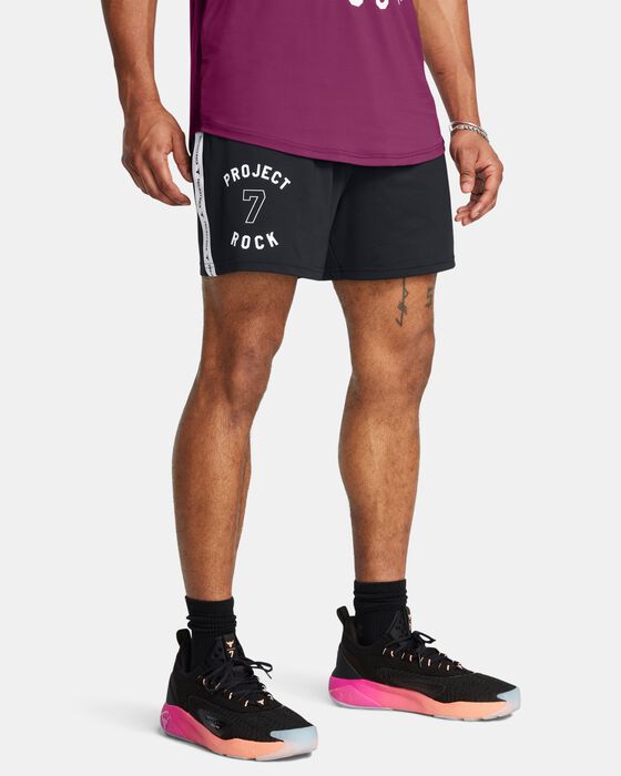 Men's Project Rock Mesh Badge Of Honor Shorts image number 0