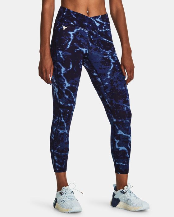 Women's Project Rock Crossover Lets Go Printed Ankle Leggings image number 0