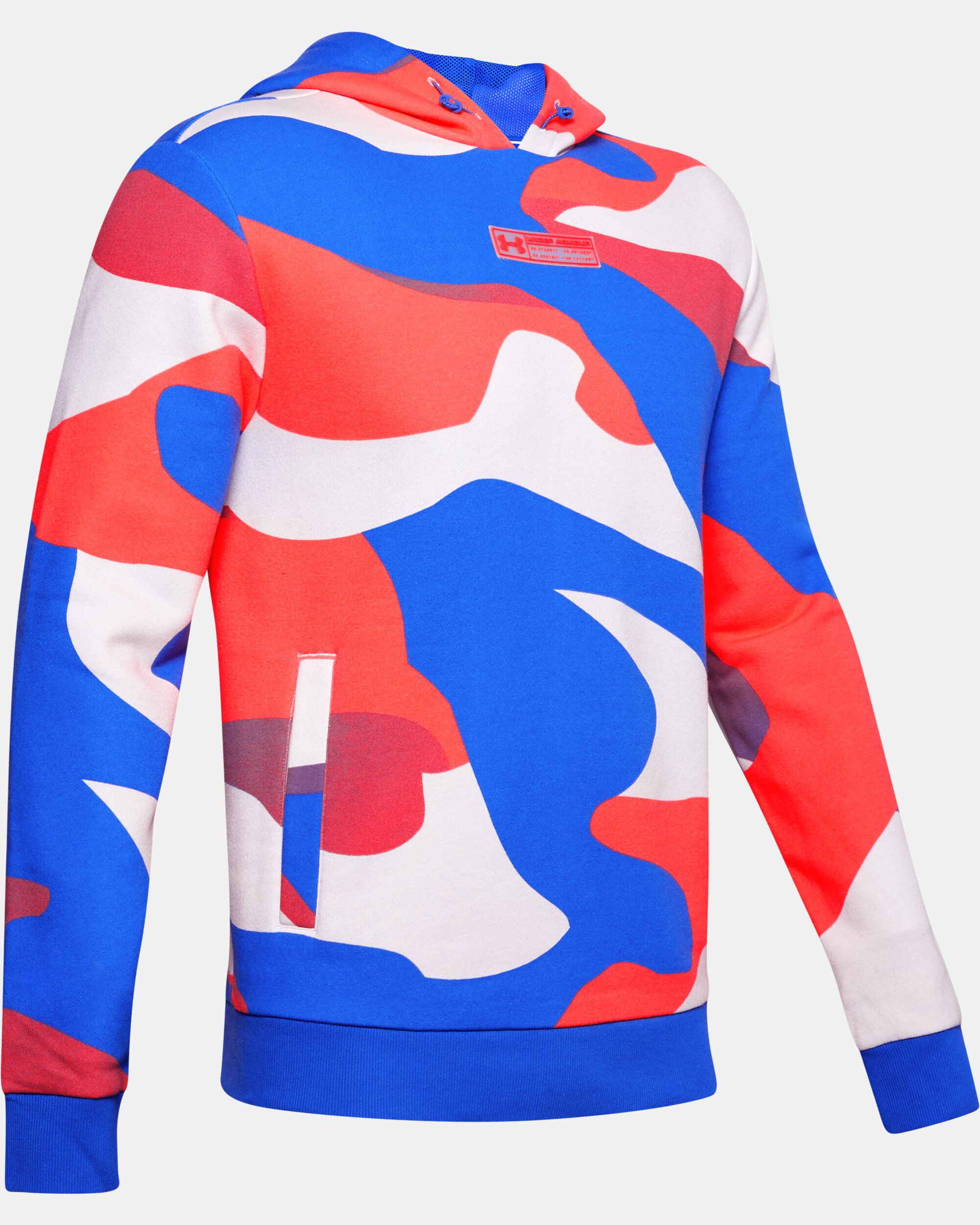Red white and blue under armour sales sweatshirt