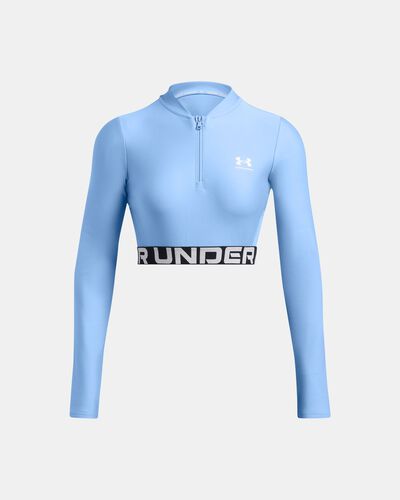 Women's HeatGear® Rib ¼ Zip Long Sleeve