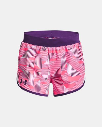 Girls' UA Fly-By Printed Shorts