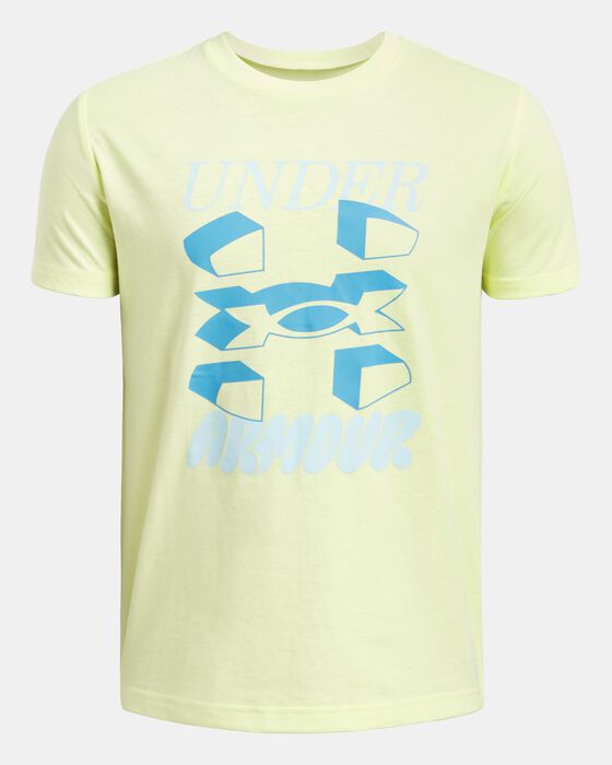 Boys' UA Split Big Logo Short Sleeve image number 0