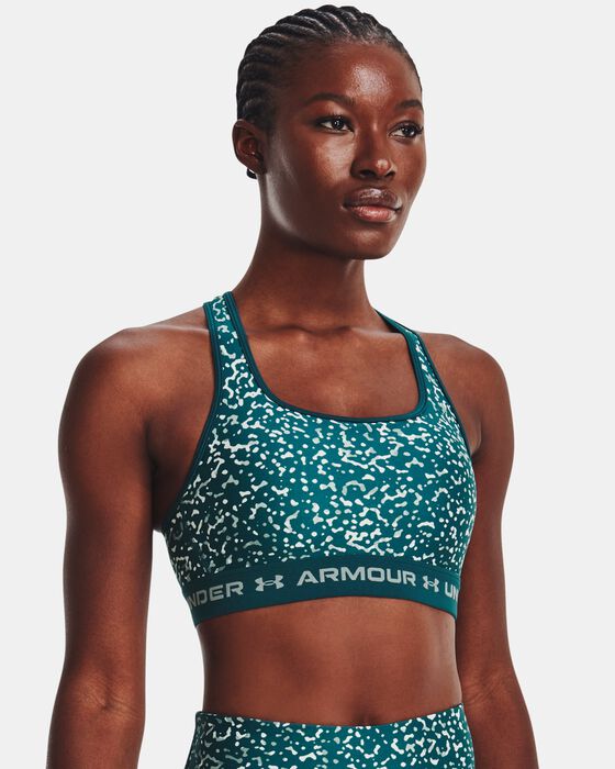 Buy Under Armour Women's Armour Mid Keyhole Graphic Sports Bra White in KSA  -SSS