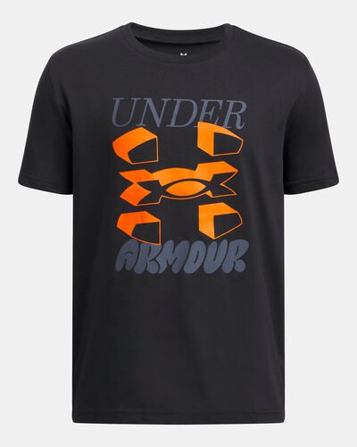 Boys' UA Split Big Logo Short Sleeve Boys' UA Split Big Logo Short Sleeve