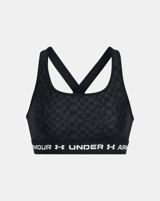 Women's Armour® Mid Crossback Printed Sports Bra image number 7