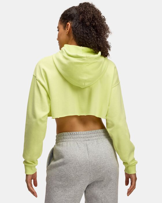 Women's UA Icon Terry Crop Hoodie image number 1