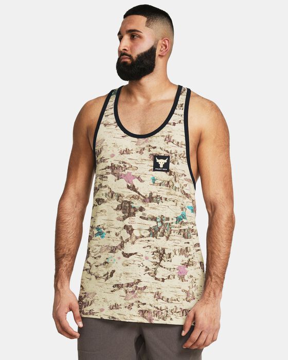 Men's Project Rock Camo Graphic Tank image number 0