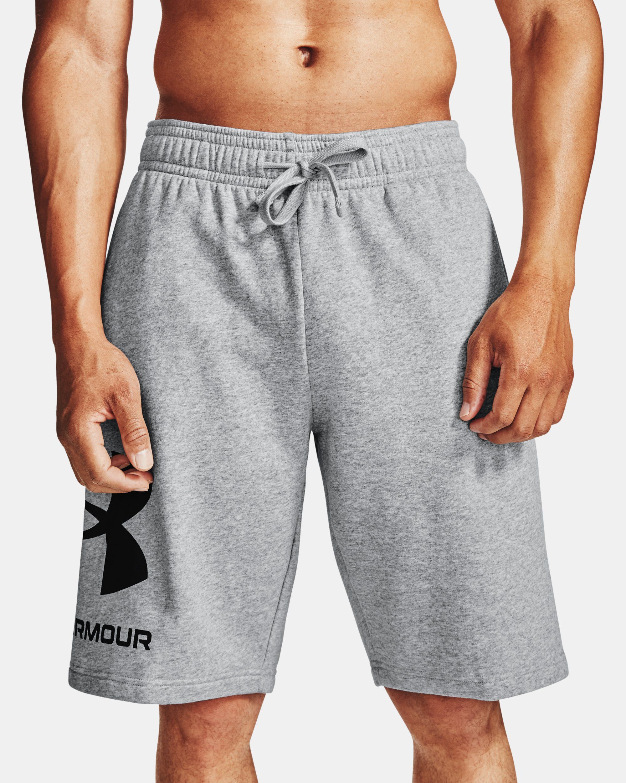 Under armour men's rival fleece hot sale shorts
