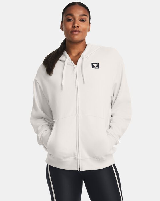 Women's Project Rock Heavyweight Terry Oversized Full-Zip image number 0