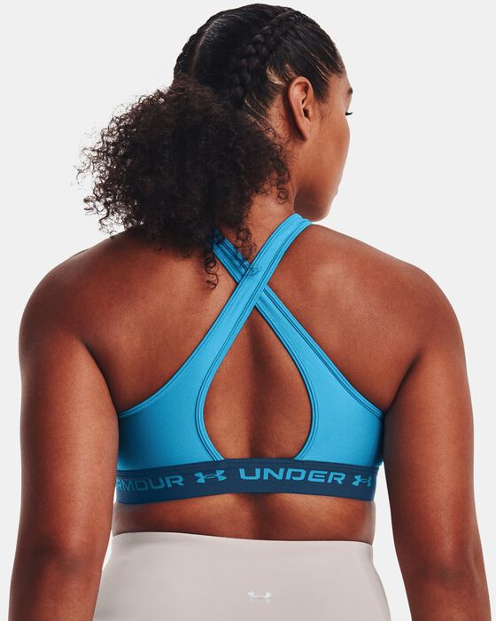 Women's Armour® Mid Crossback Sports Bra image number 5